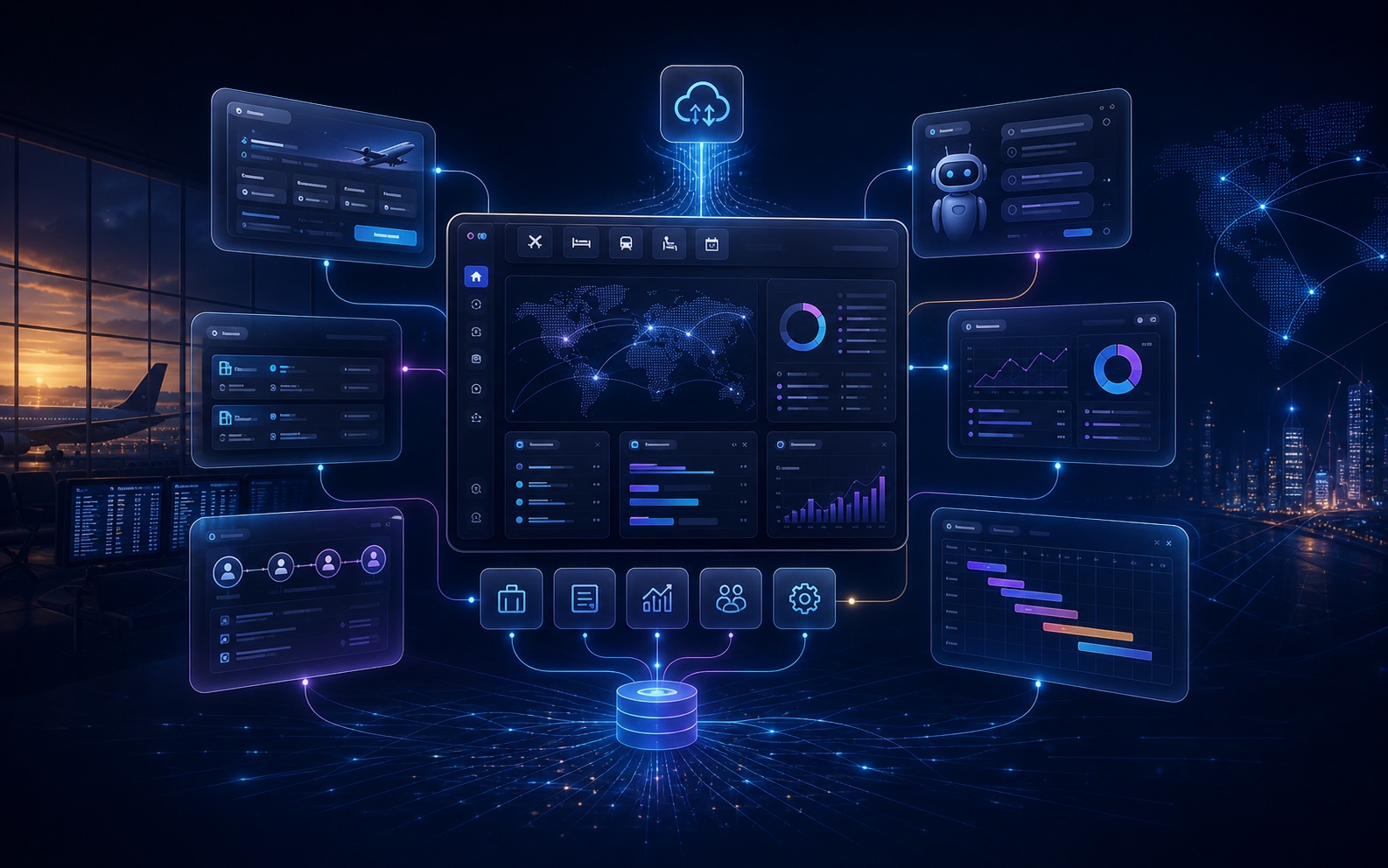 Технологичная визуализация платформы UTech